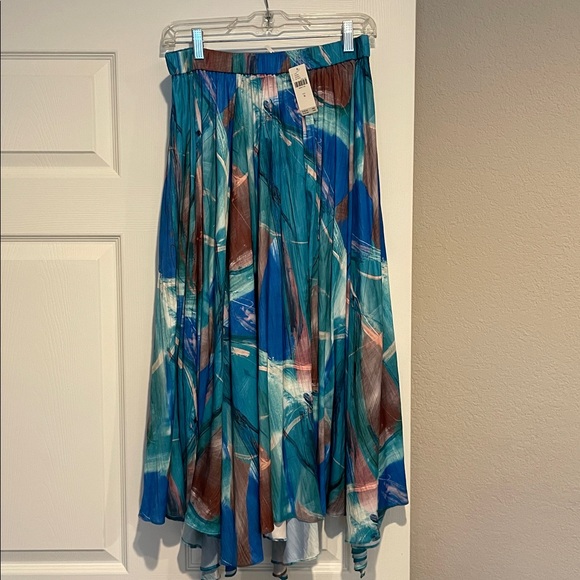Anthropologie Sleek A-Line Midi Skirt Size M - Picture 7 of 11